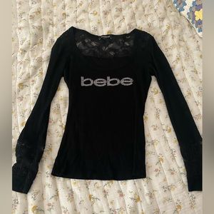 Y2k Long Sleeve bebe Top